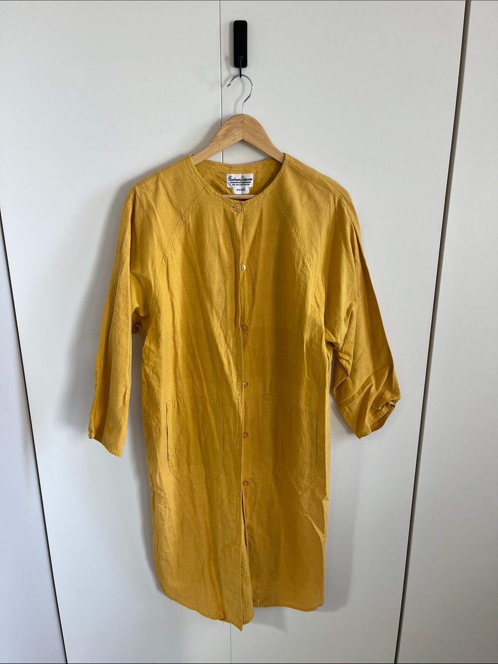 Mustard Yellow Lightweight Button-Front Shirt